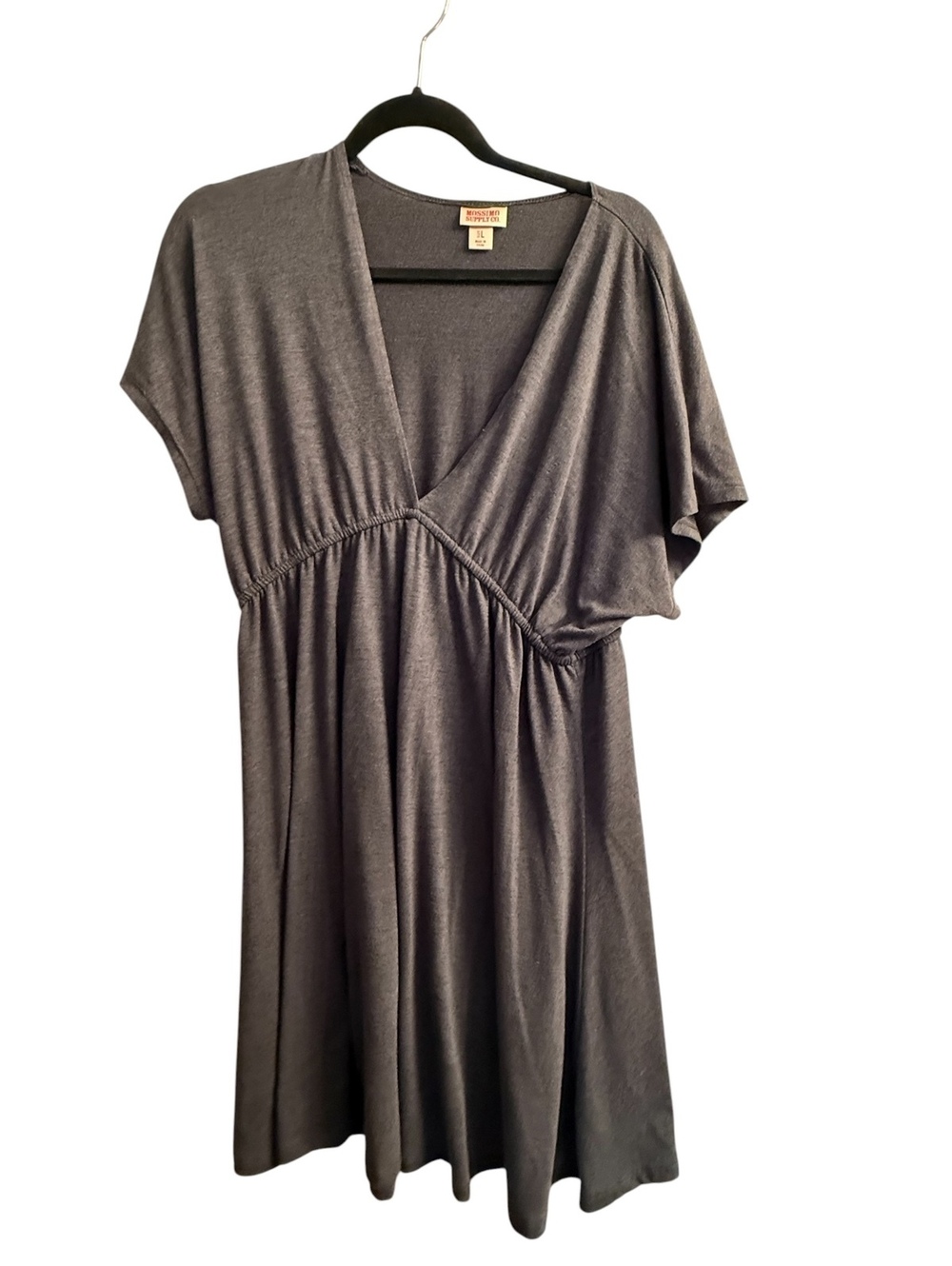 Mossimo Supply Co. Women's Gray Short Sleeve Dress Size L